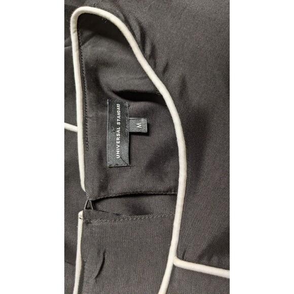 Women's UNIVERSAL STANDARD Black Viscose/Spandex Long Sleeve Blouse M/18-20 - Picture 10 of 16